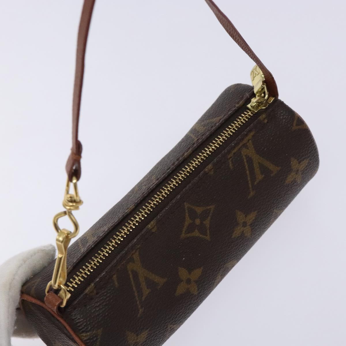 LOUIS VUITTON Monogram Papillon Pouch LV Auth 134376