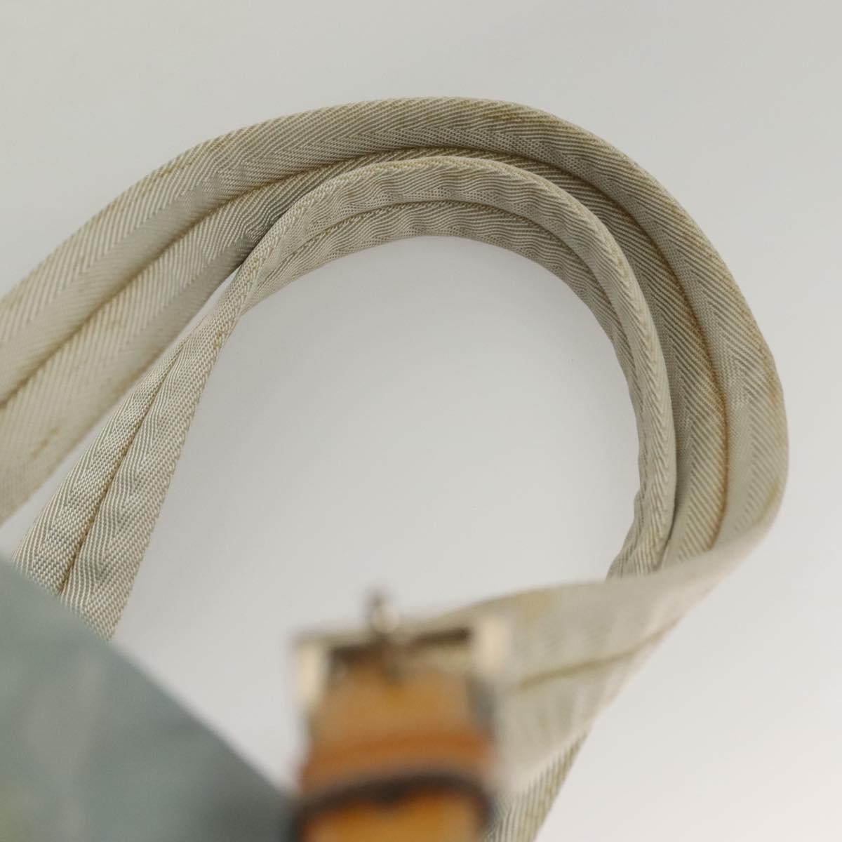 PRADA Backpack Nylon Light Blue Silver Auth 134383