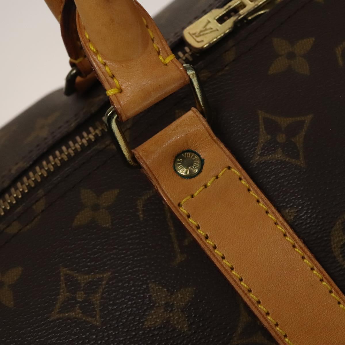 LOUIS VUITTON Monogram Keepall 55 Boston Bag M41424 LV Auth 134390A