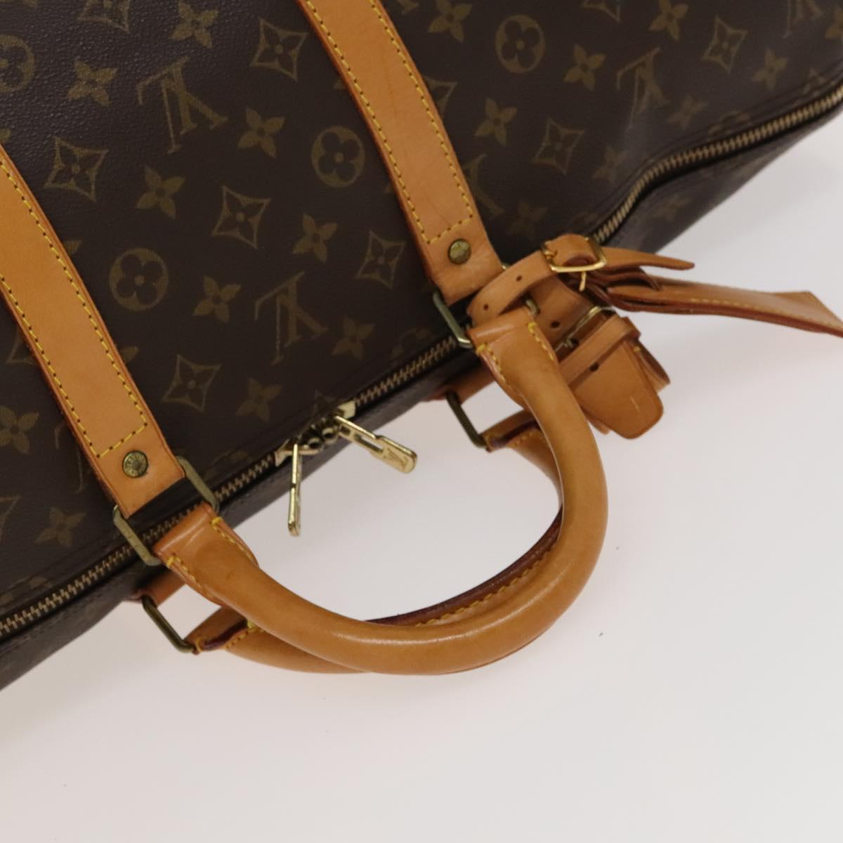 LOUIS VUITTON Monogram Keepall 55 Boston Bag M41424 LV Auth 134390A