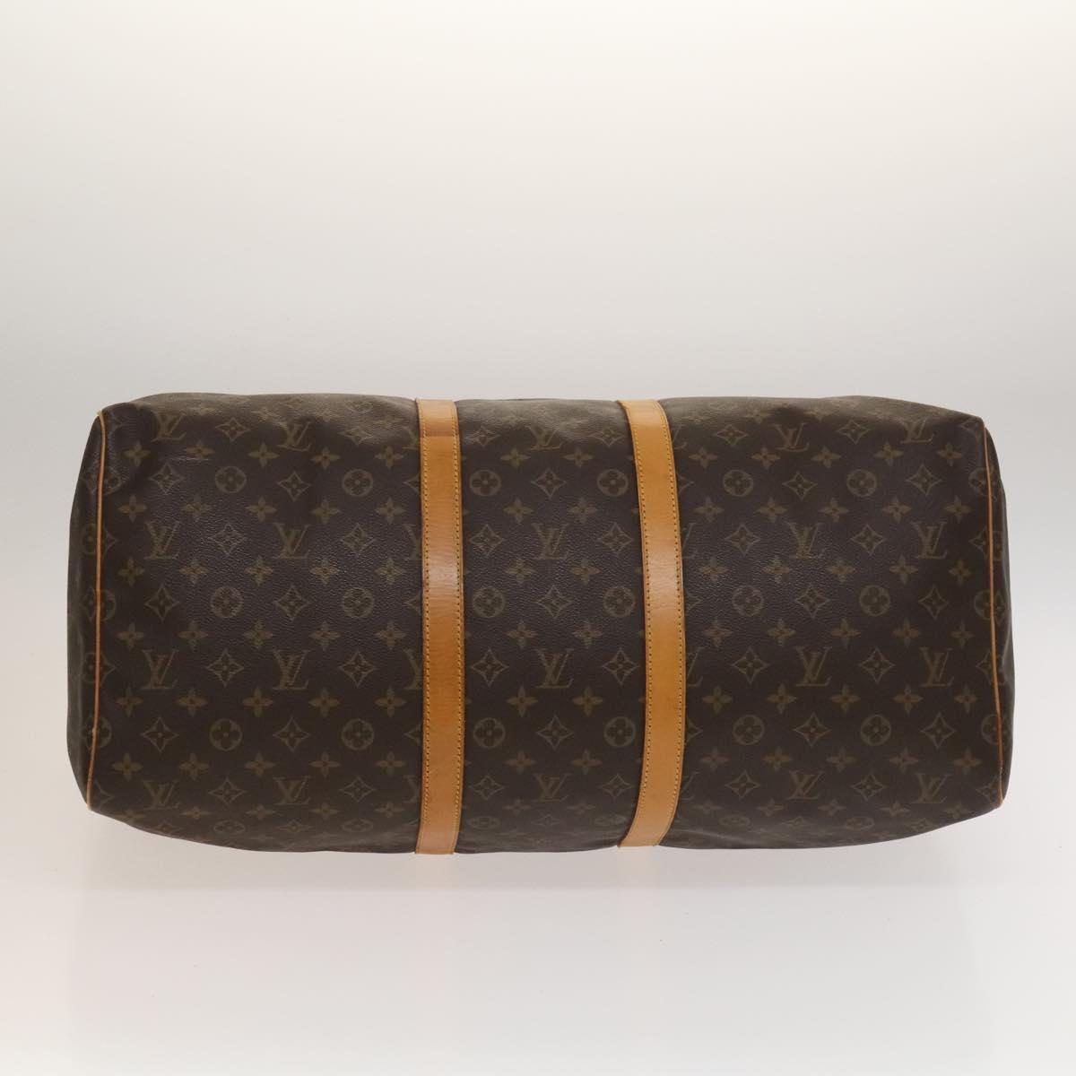 LOUIS VUITTON Monogram Keepall 55 Boston Bag M41424 LV Auth 134390A