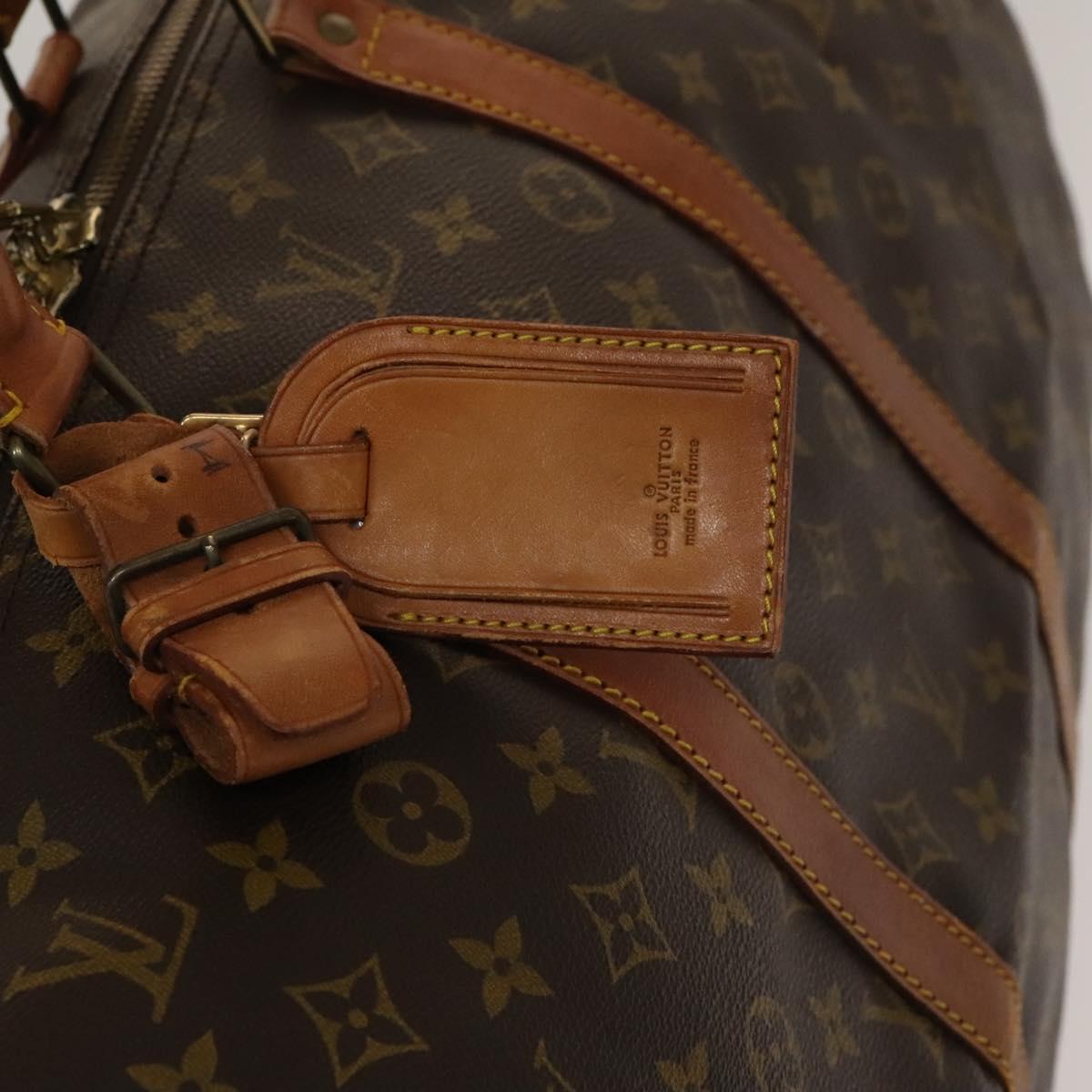 LOUIS VUITTON Monogram Keepall 55 Boston Bag M41424 LV Auth 134396