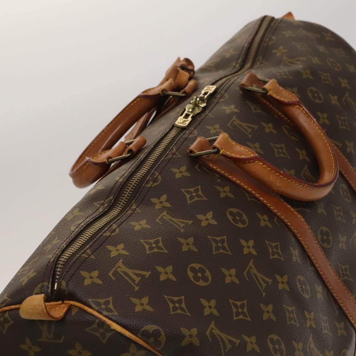 LOUIS VUITTON Monogram Keepall 55 Boston Bag M41424 LV Auth 134396