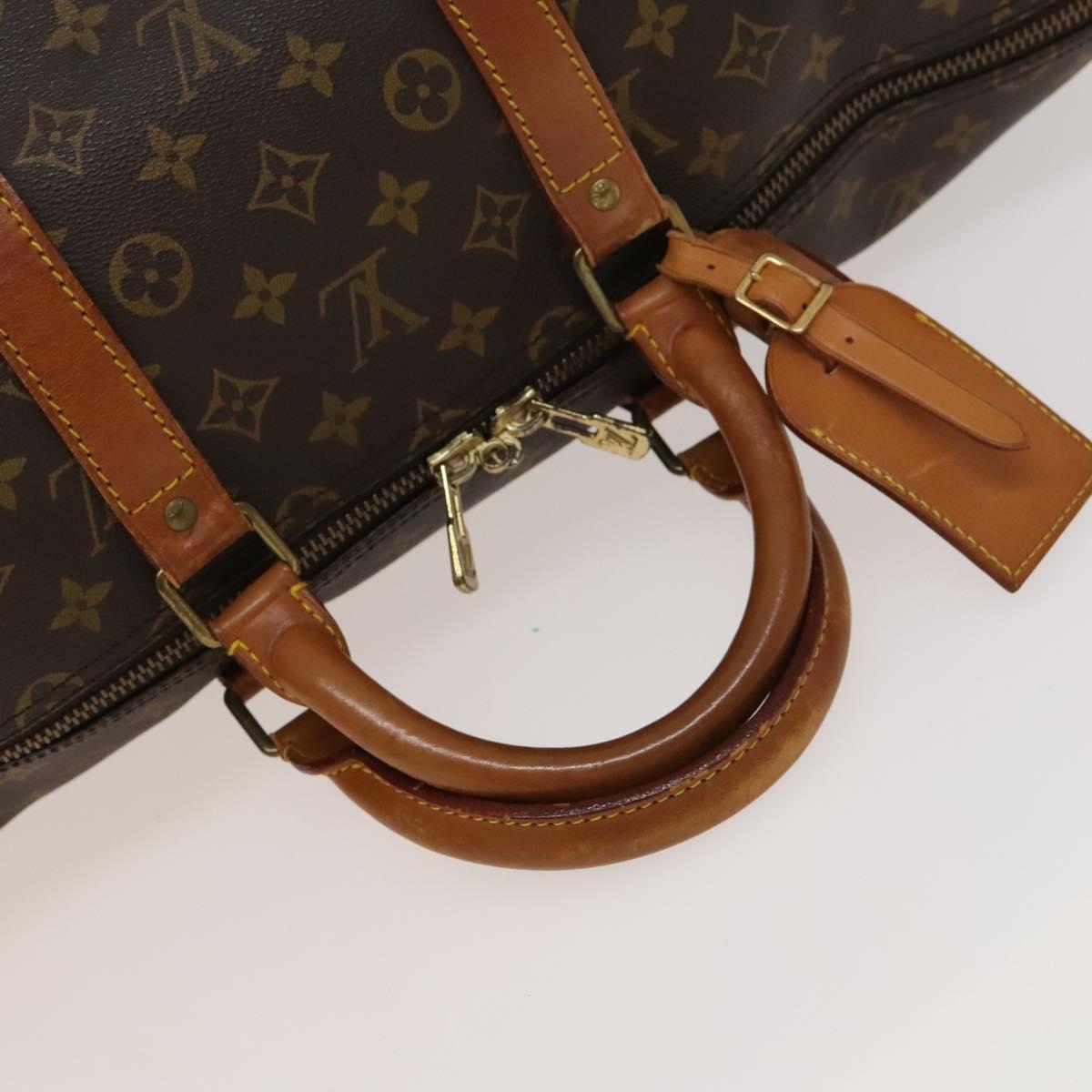 LOUIS VUITTON Monogram Keepall 55 Boston Bag M41424 LV Auth 134396