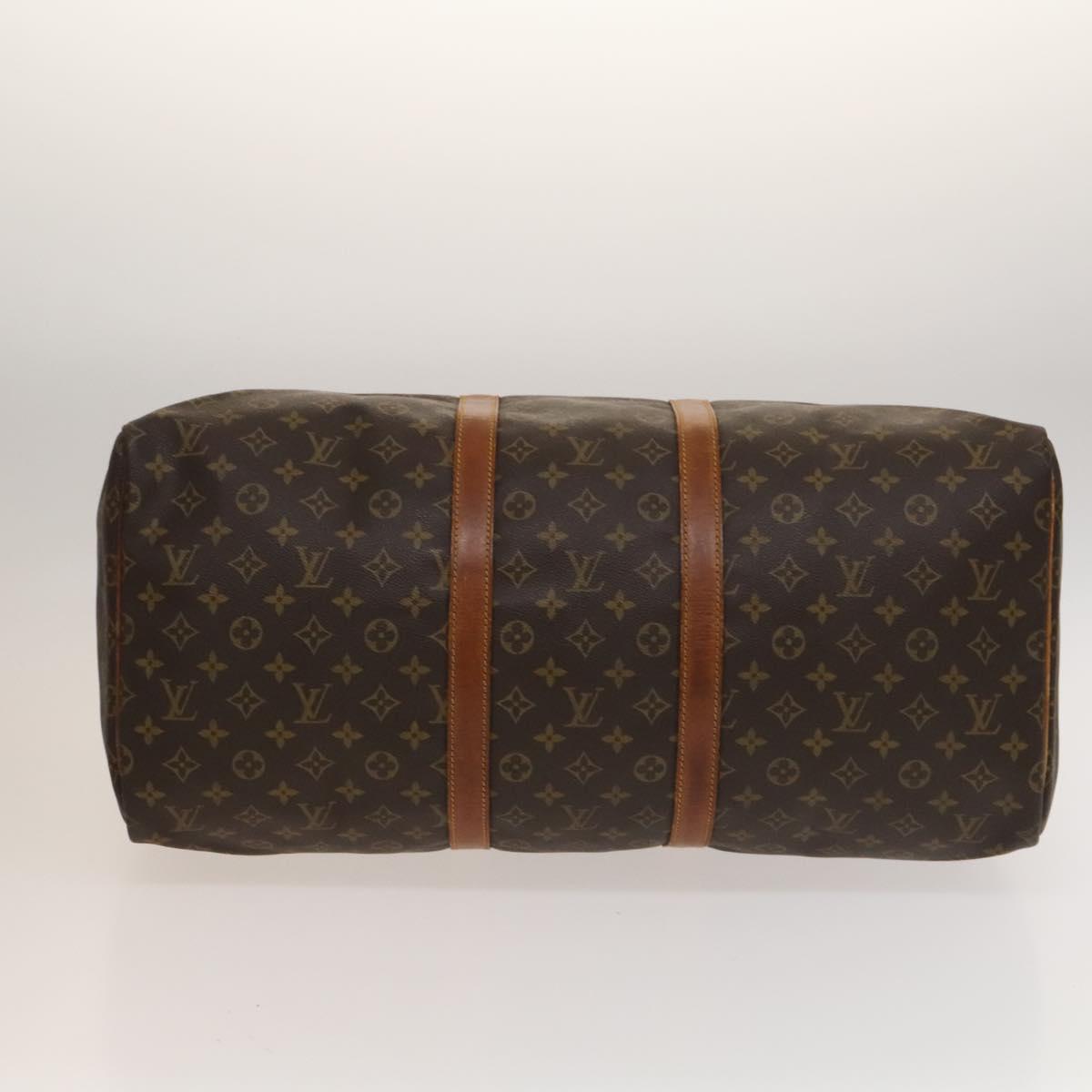 LOUIS VUITTON Monogram Keepall 55 Boston Bag M41424 LV Auth 134396