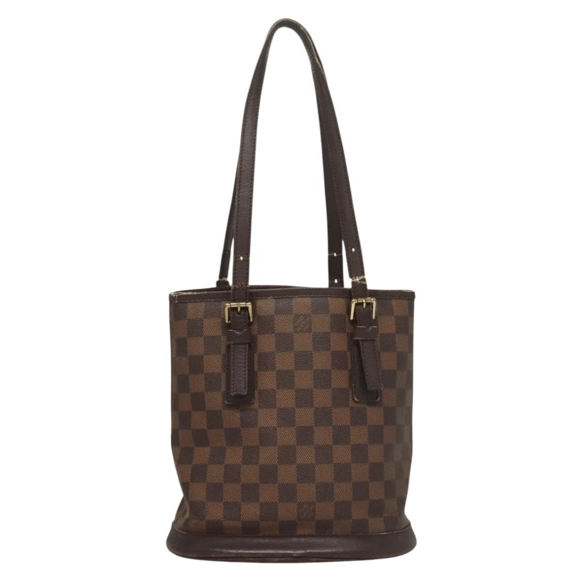LOUIS VUITTON Damier Ebene Marais Shoulder Bag N42240 LV Auth 134398