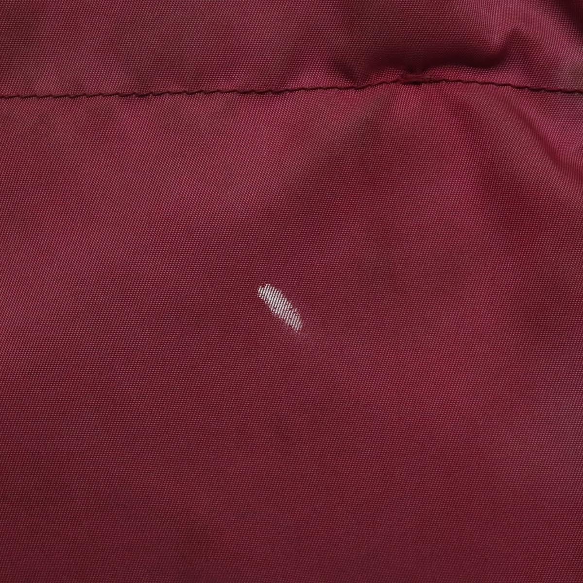 PRADA Hand Bag Nylon Pink Gold Auth 134403