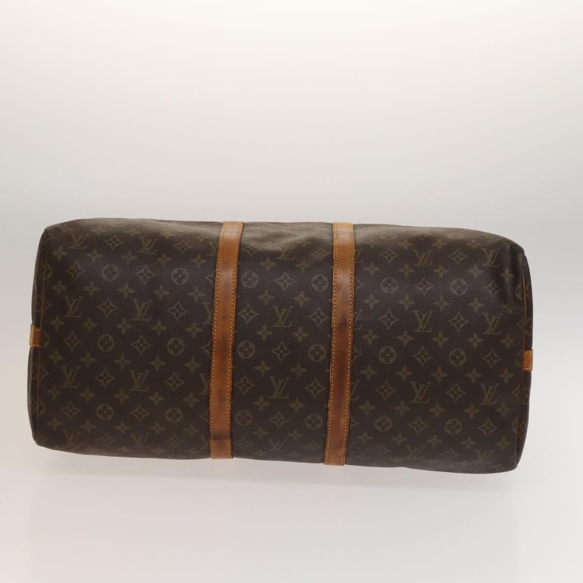 LOUIS VUITTON Monogram Keepall Bandouliere 55 Boston Bag M41414 LV Auth 134424
