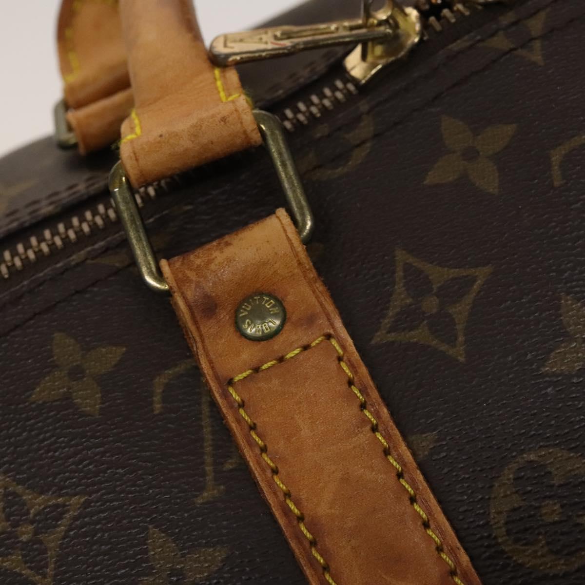 LOUIS VUITTON Monogram Keepall Bandouliere 55 Boston Bag M41414 LV Auth 134424