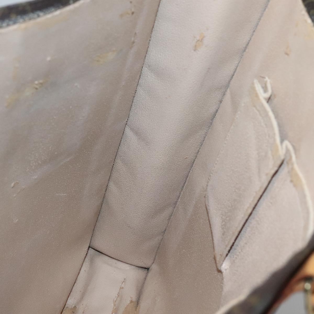 LOUIS VUITTON Monogram Sac Plat Hand Bag M51140 LV Auth 134427