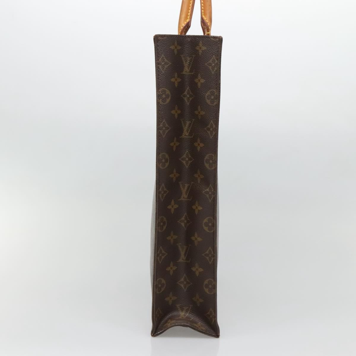 LOUIS VUITTON Monogram Sac Plat Hand Bag M51140 LV Auth 134427