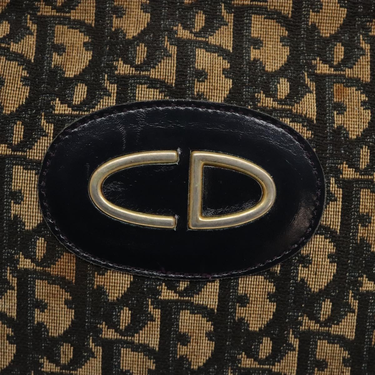 Christian Dior Trotter Canvas Hand Bag Navy Auth 134456
