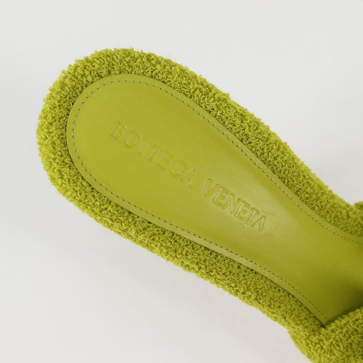 BOTTEGA VENETA Sandals Pile Light Green Auth 134460M