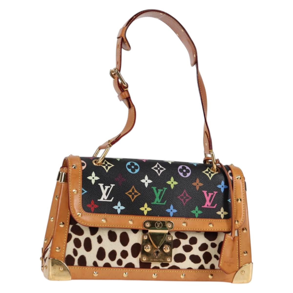 LOUIS VUITTON Monogram Multicolor Sac Dalmatian Bag Black M92825 LV Auth 134462V