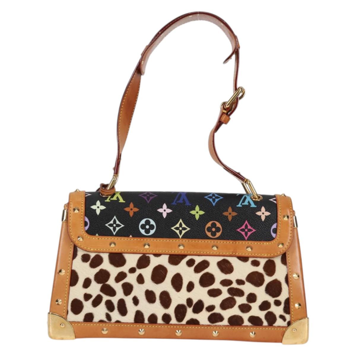 LOUIS VUITTON Monogram Multicolor Sac Dalmatian Bag Black M92825 LV Auth 134462V