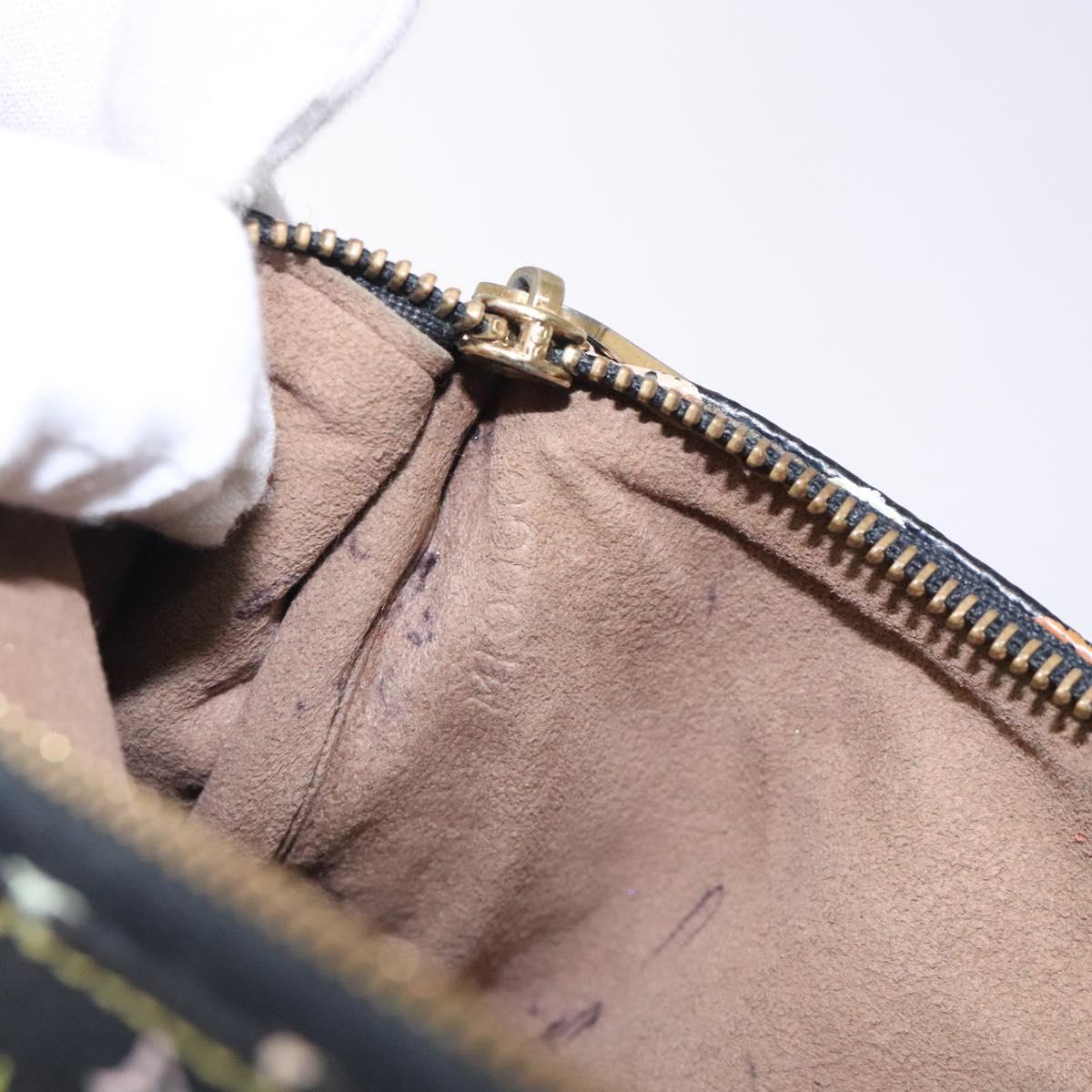 LOUIS VUITTON Monogram Multicolor Pochette GM Pouch Black M60027 LV Auth 134468