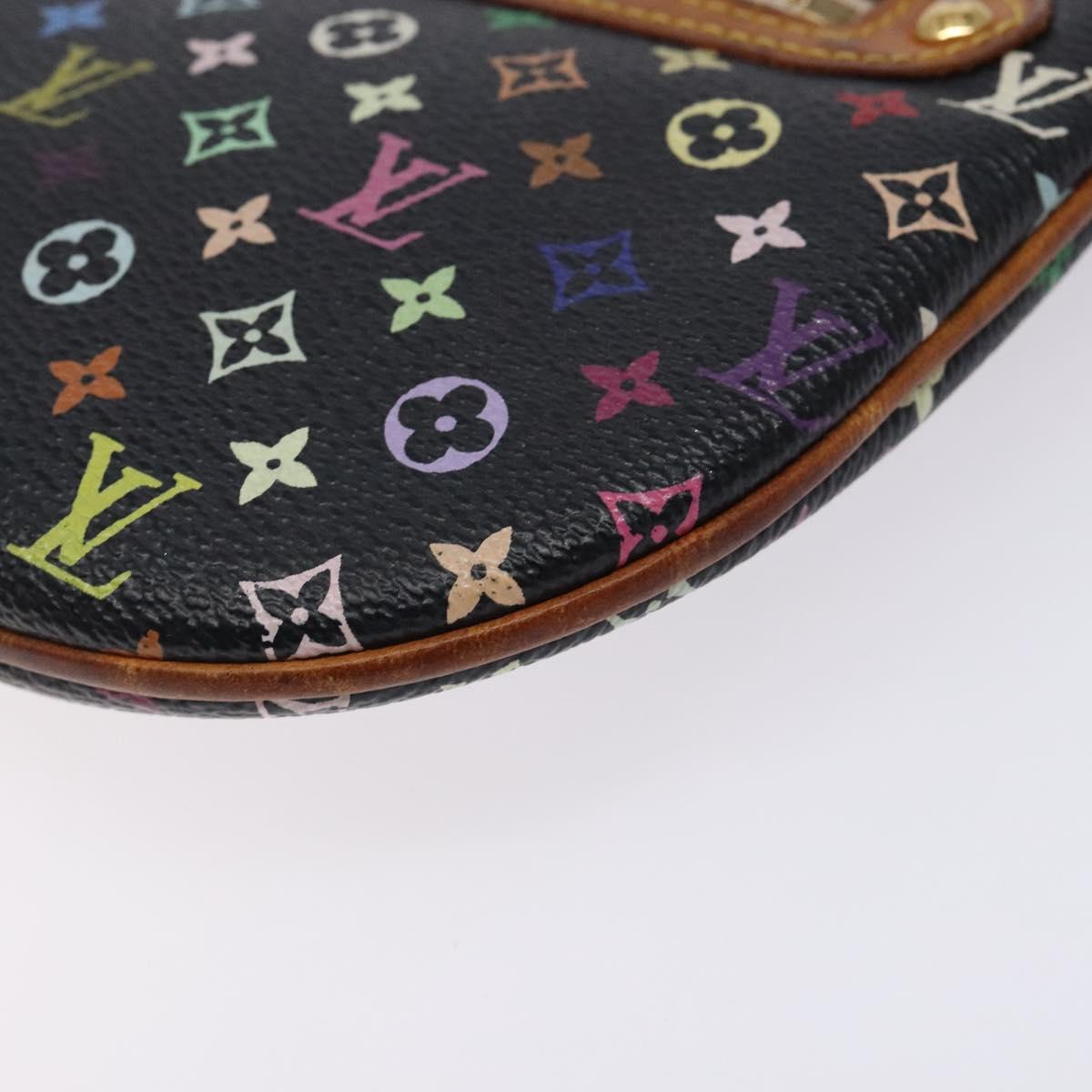 LOUIS VUITTON Monogram Multicolor Pochette GM Pouch Black M60027 LV Auth 134468