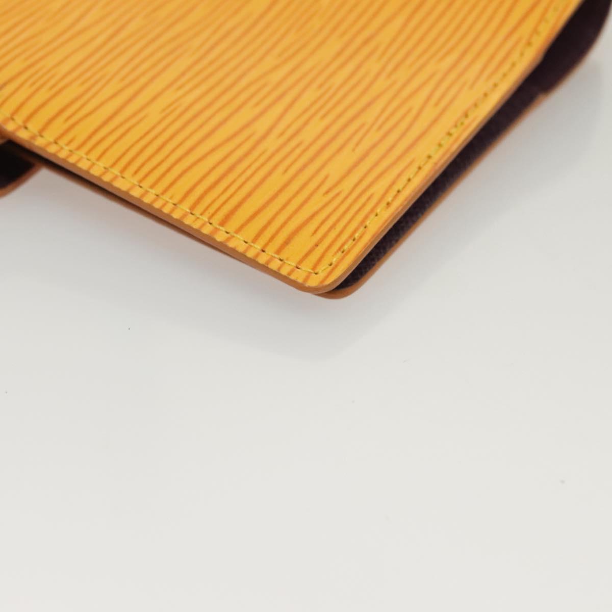 LOUIS VUITTON Epi Agenda PM Day Planner Cover Yellow R20059 LV Auth 134469