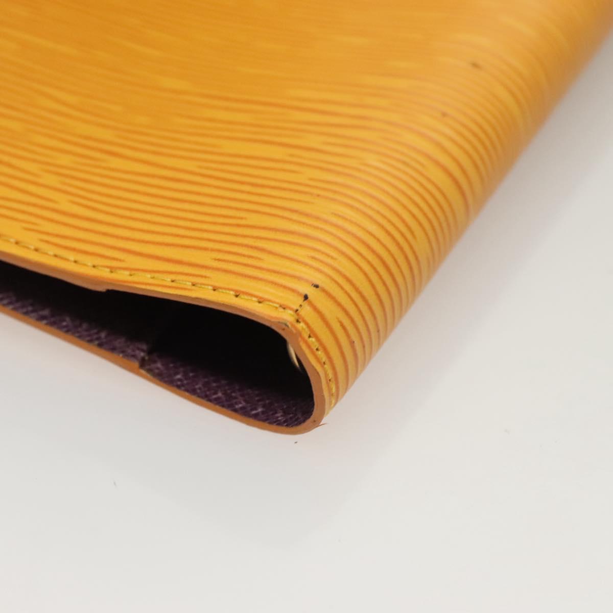 LOUIS VUITTON Epi Agenda PM Day Planner Cover Yellow R20059 LV Auth 134469