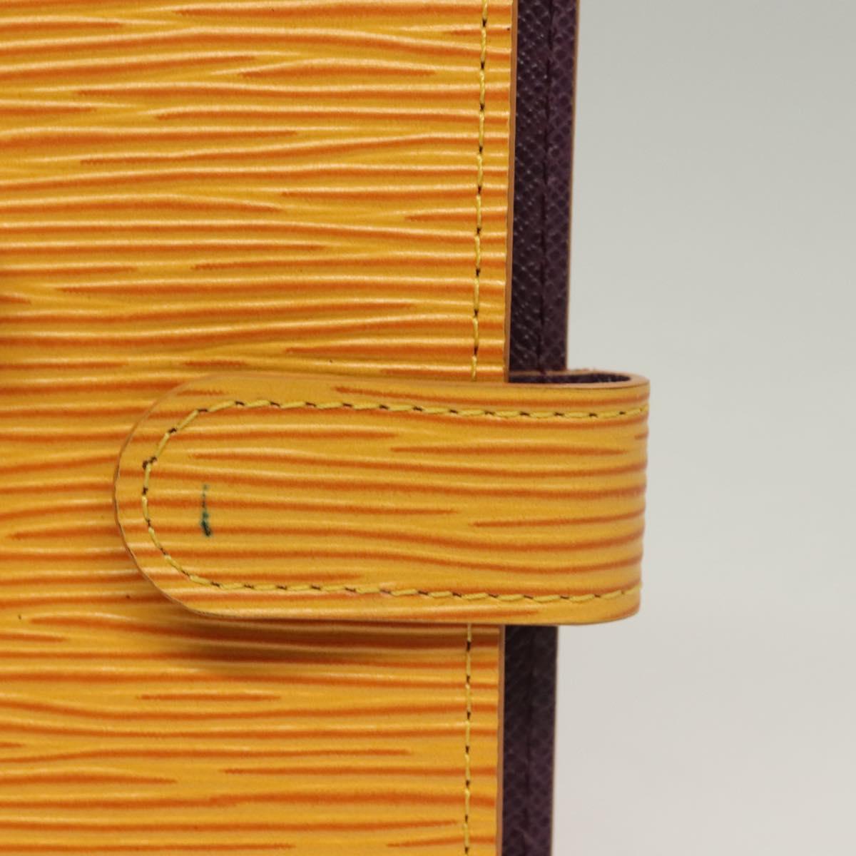 LOUIS VUITTON Epi Agenda PM Day Planner Cover Yellow R20059 LV Auth 134469