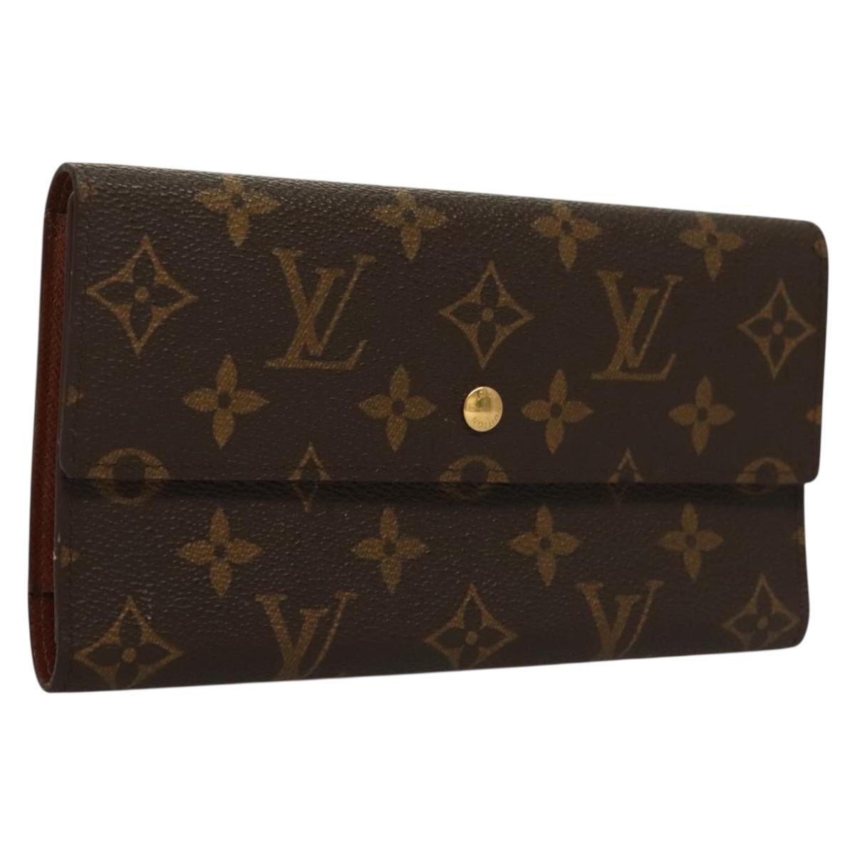 LOUIS VUITTON Monogram Portefeuille International Wallet M61217 Auth 134470