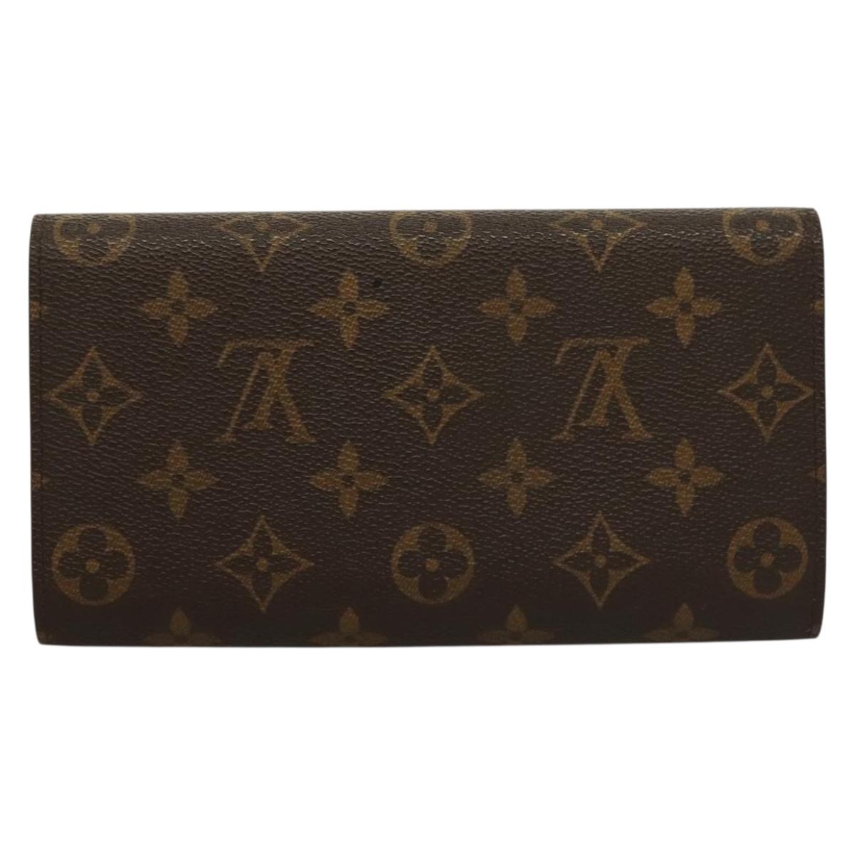 LOUIS VUITTON Monogram Portefeuille International Wallet M61217 Auth 134470