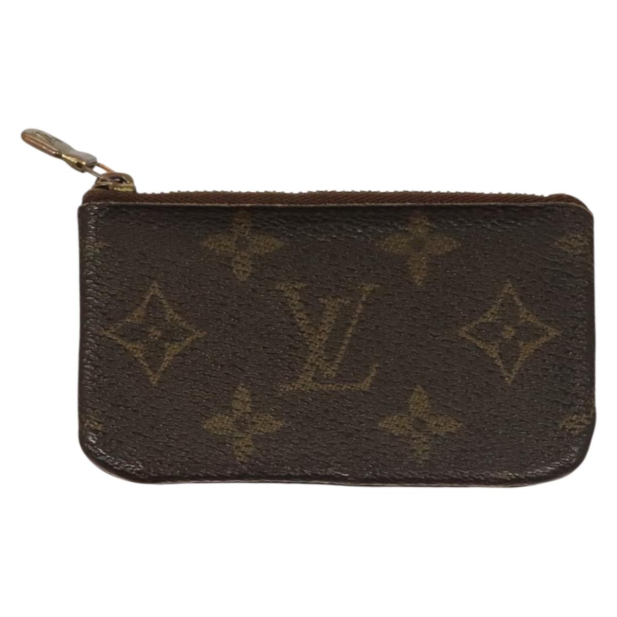 LOUIS VUITTON Monogram Coin Purse 2Set LV Auth 134472