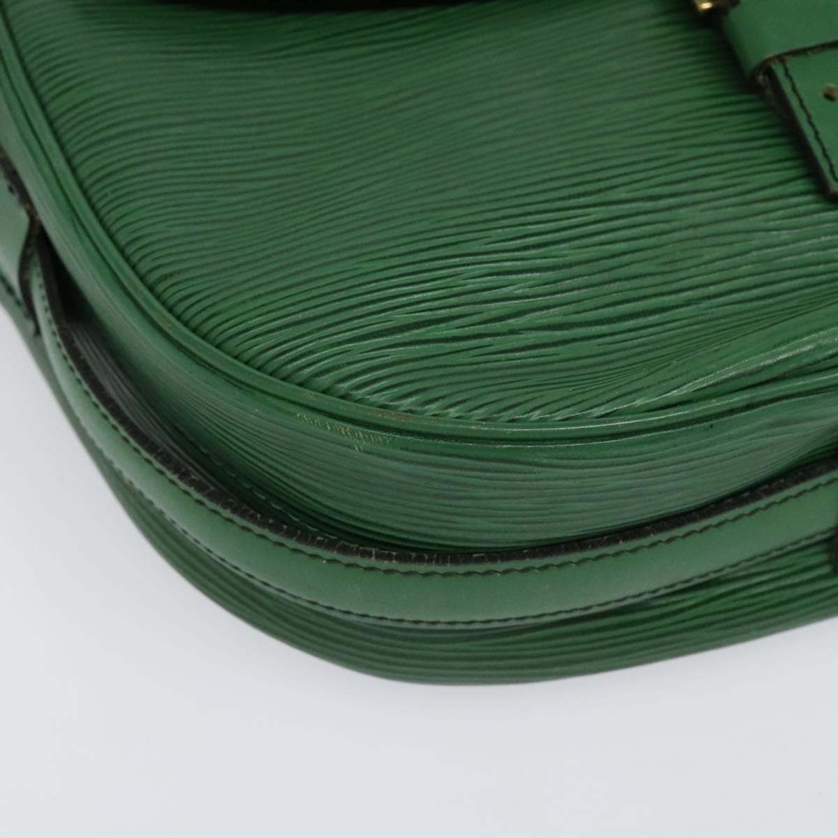 LOUIS VUITTON Epi Jeune Fille MM Shoulder Bag Green M52154 LV Auth 134501
