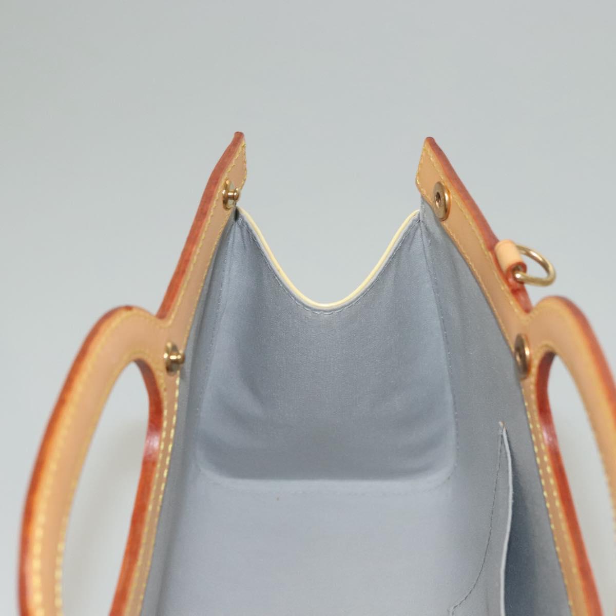 LOUIS VUITTON Monogram Vernis Roxbury Drive Hand Bag Perle M91374 Auth 134503