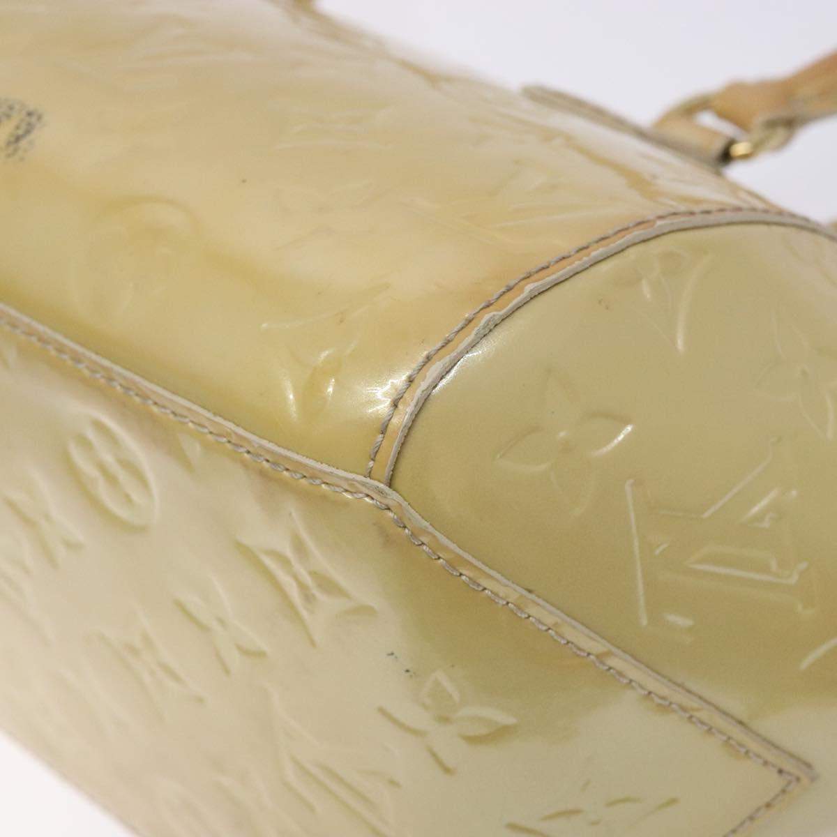 LOUIS VUITTON Vernis Sherwood PM Hand Bag Broncorail M91491 LV Auth 134504