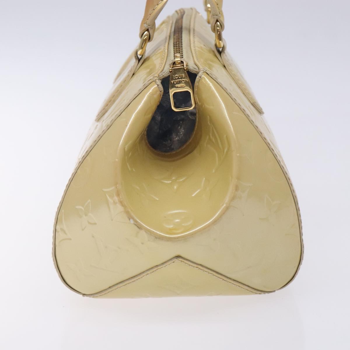 LOUIS VUITTON Vernis Sherwood PM Hand Bag Broncorail M91491 LV Auth 134504