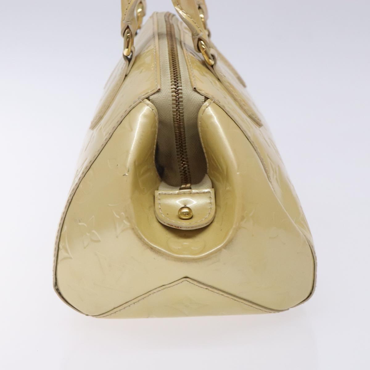 LOUIS VUITTON Vernis Sherwood PM Hand Bag Broncorail M91491 LV Auth 134504