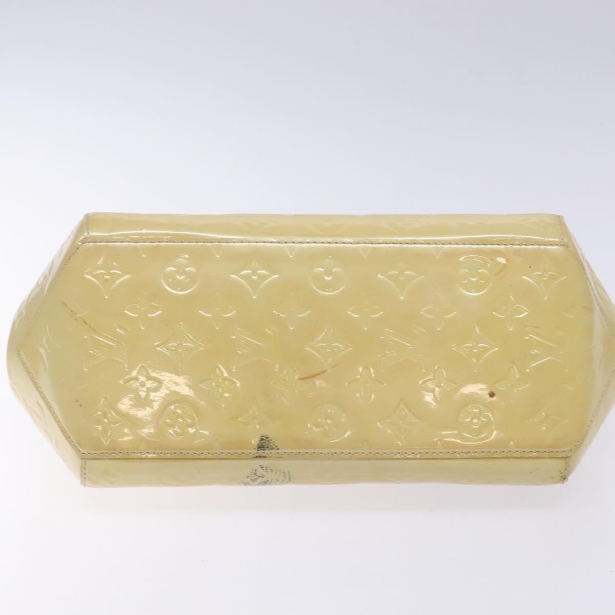 LOUIS VUITTON Vernis Sherwood PM Hand Bag Broncorail M91491 LV Auth 134504