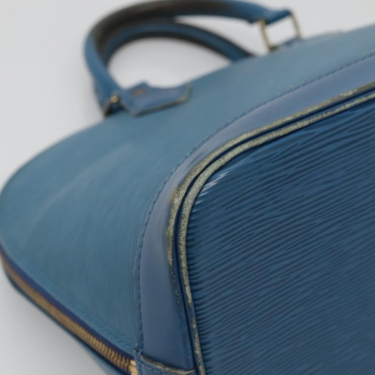 LOUIS VUITTON Epi Alma Hand Bag Toledo Blue M52145 LV Auth 134510