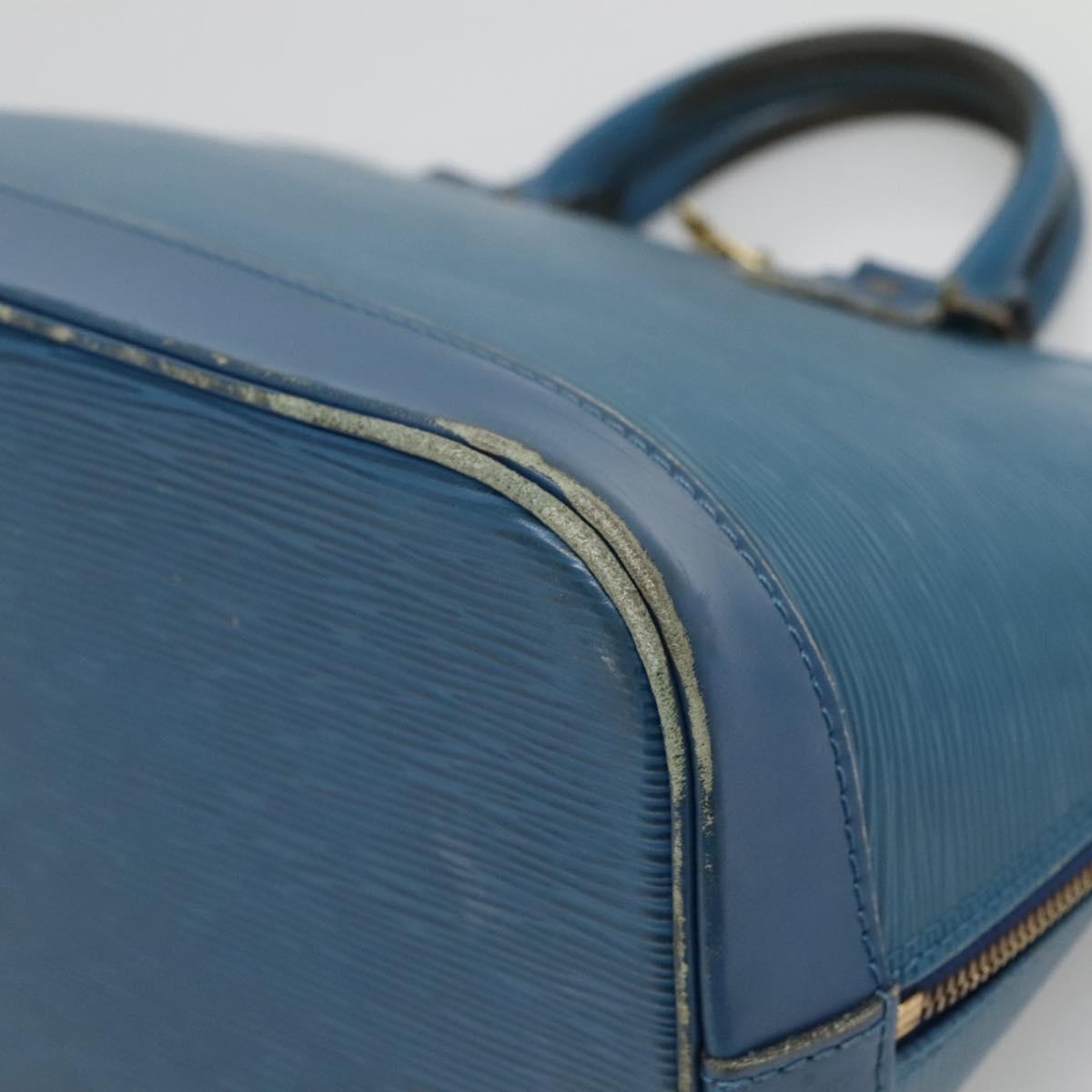 LOUIS VUITTON Epi Alma Hand Bag Toledo Blue M52145 LV Auth 134510
