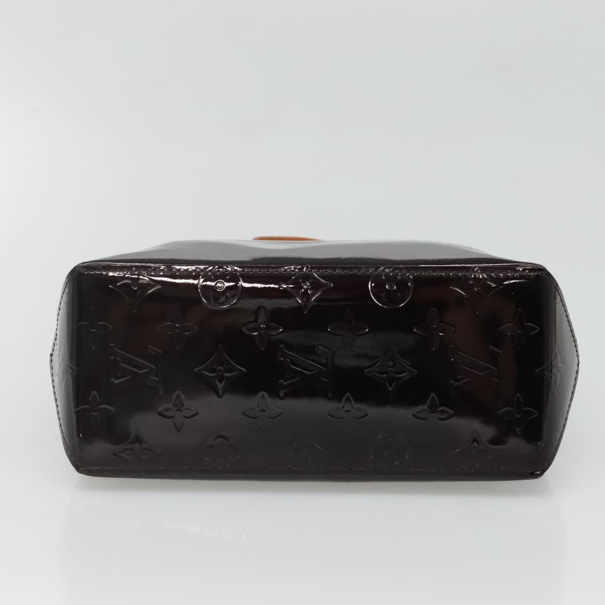 LOUIS VUITTON Monogram Vernis Reade PM Hand Bag Amarante M91993 LV Auth 134516