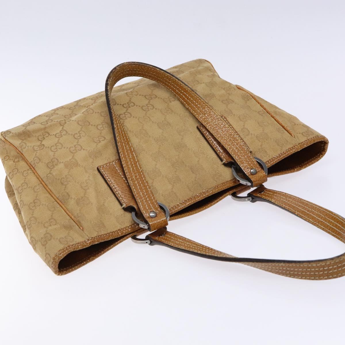 GUCCI GG Canvas Hand Bag Brown 113019 Auth 134527