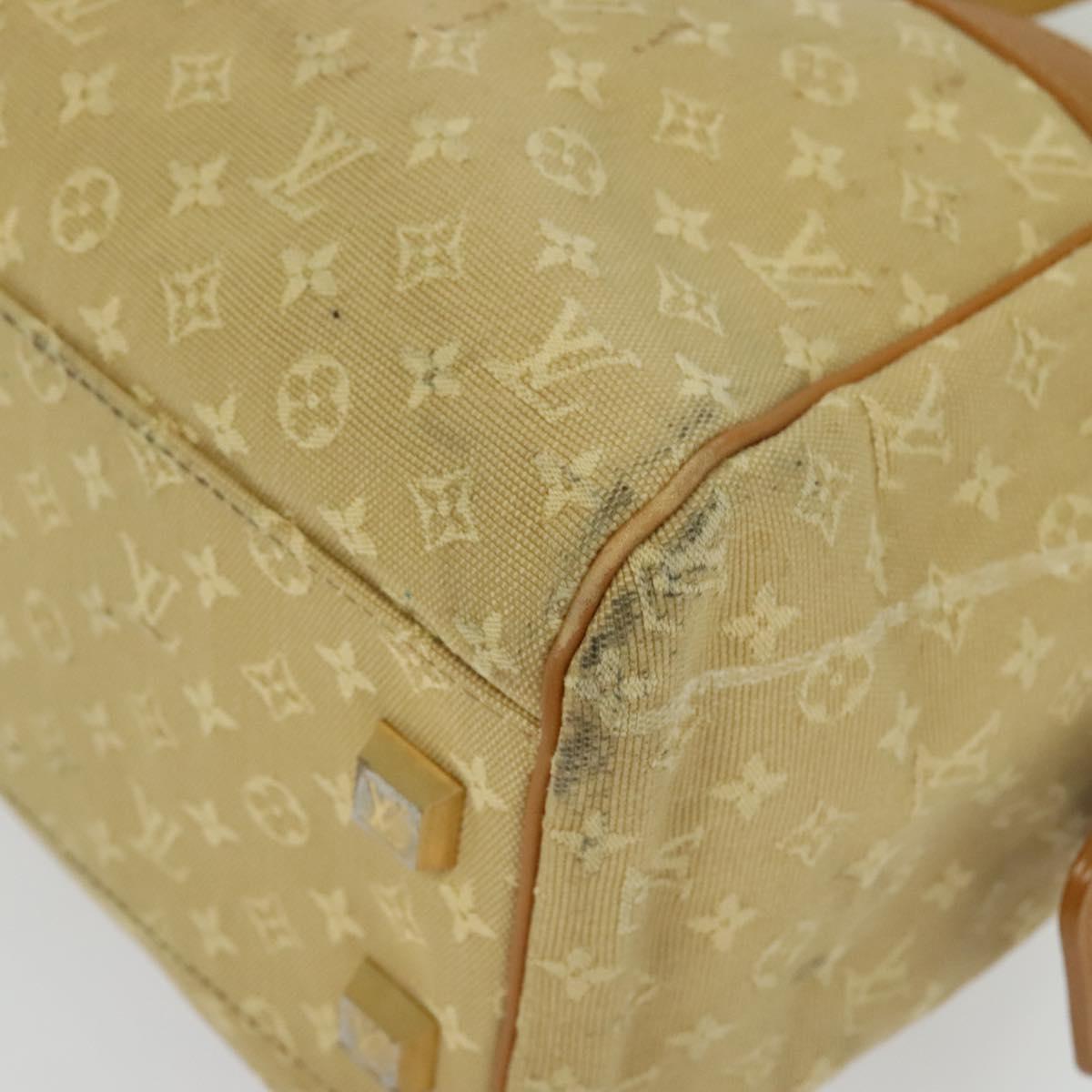 LOUIS VUITTON Monogram Mini Josephine GM Hand Bag Beige M92310 LV Auth 134543