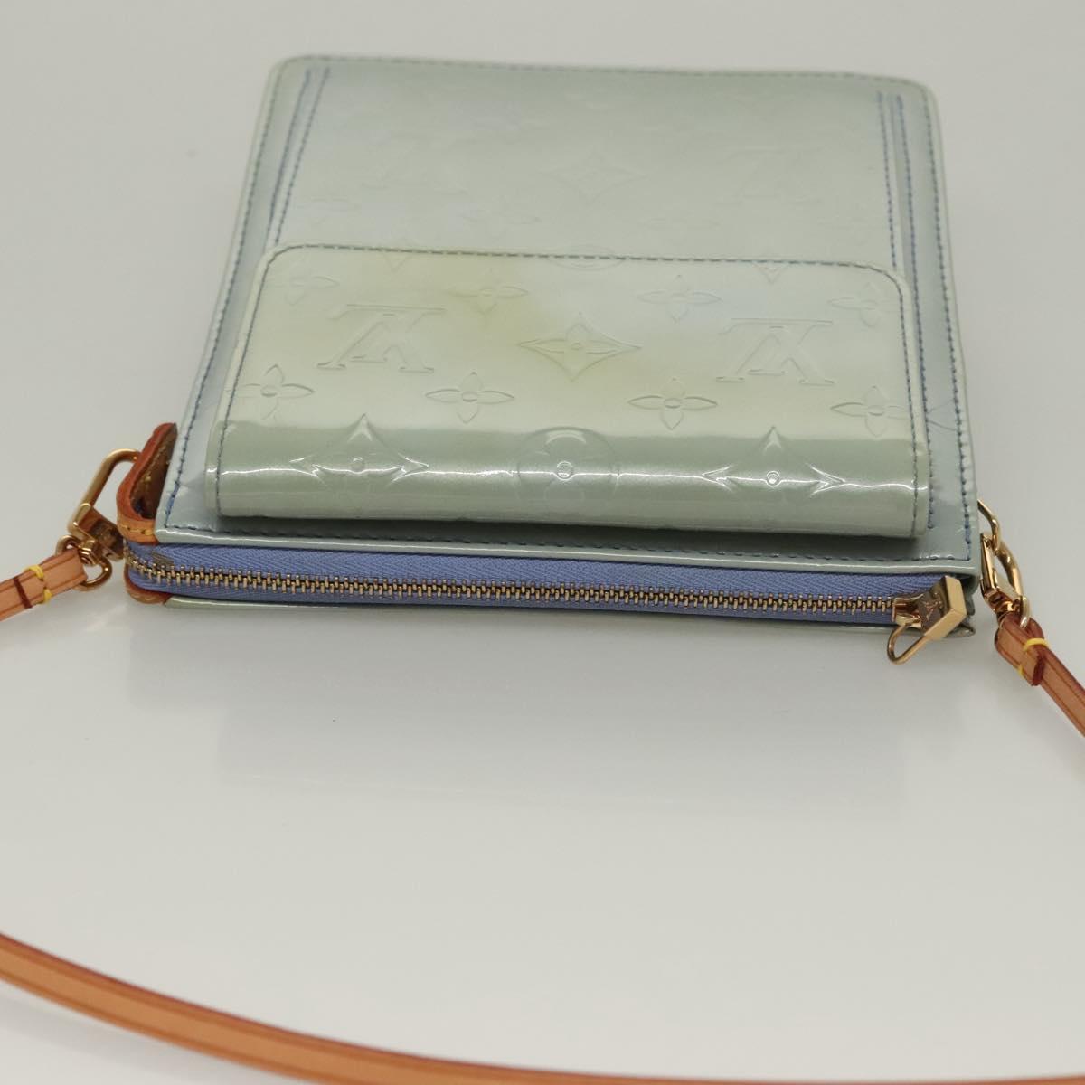 LOUIS VUITTON Monogram Vernis Motto Pouch Lavande M91224 LV Auth 134548