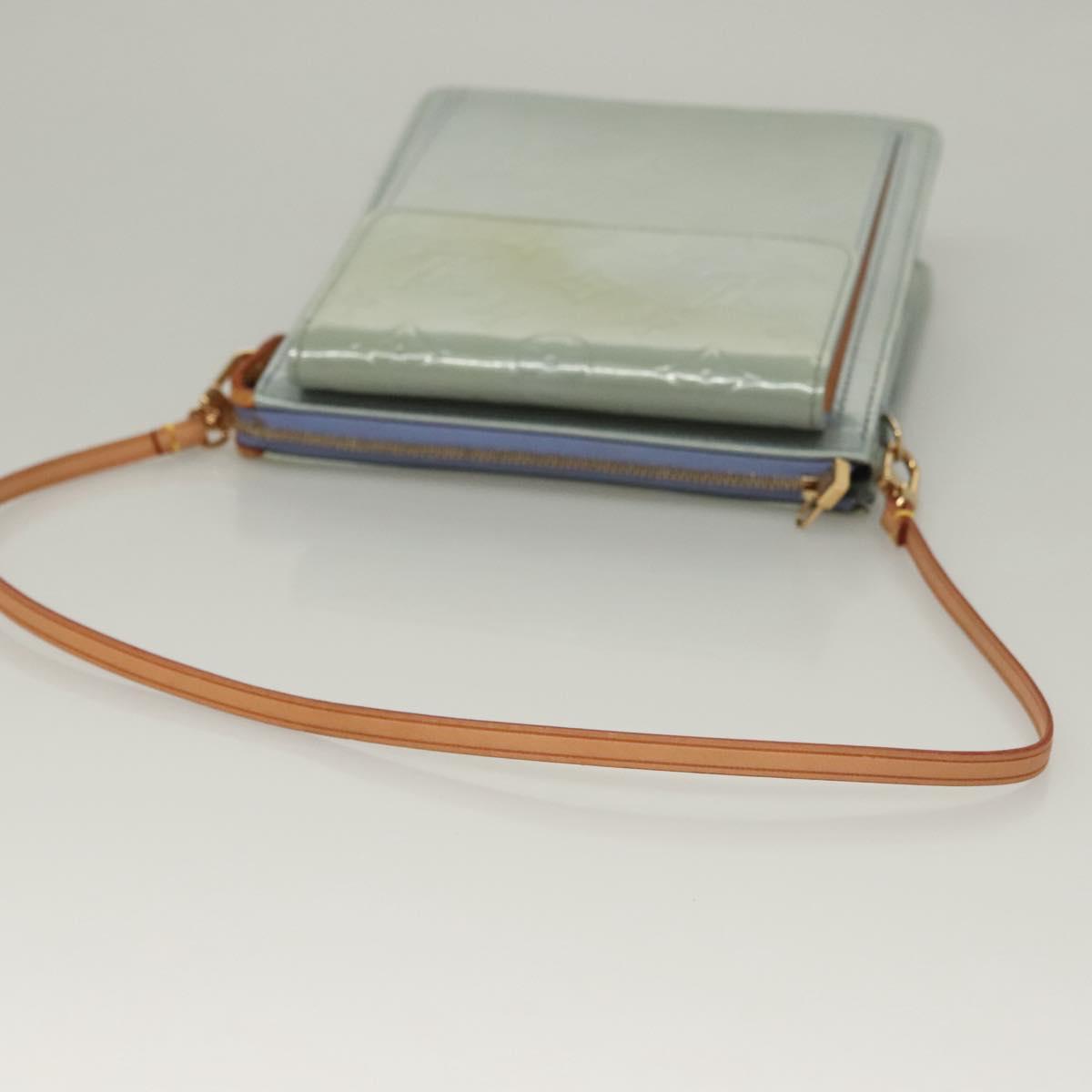 LOUIS VUITTON Monogram Vernis Motto Pouch Lavande M91224 LV Auth 134548