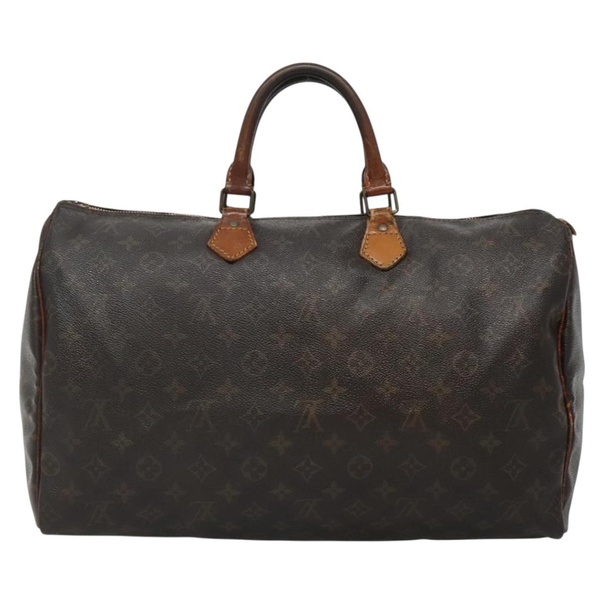 LOUIS VUITTON Monogram Speedy 40 Hand Bag M41522 LV Auth 134556