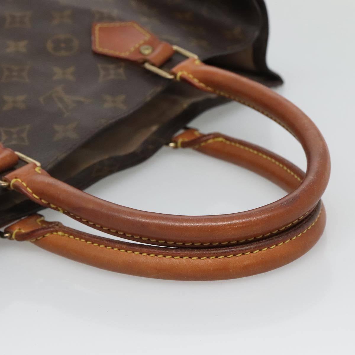 LOUIS VUITTON Monogram Sac Plat Hand Bag M51140 LV Auth 134560