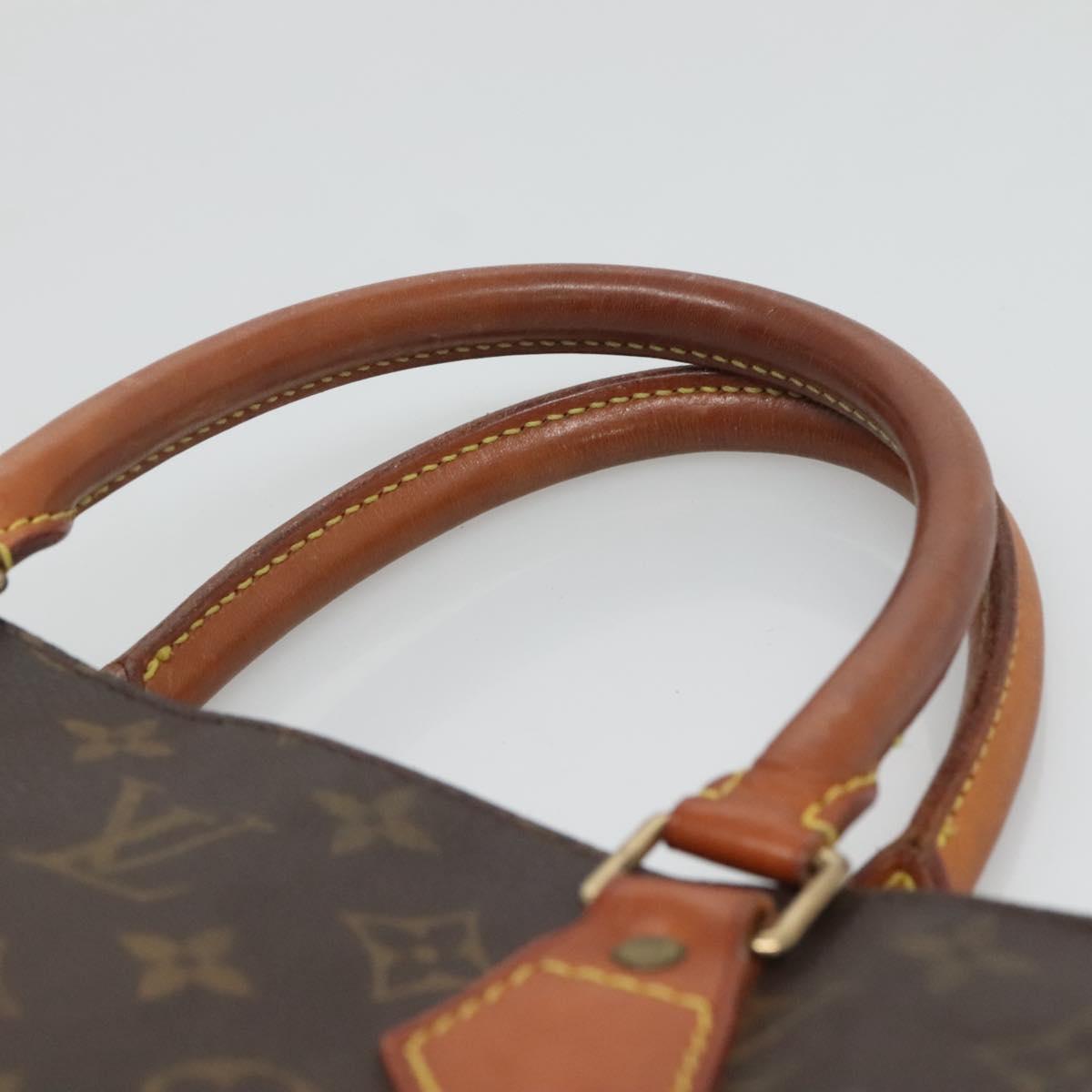 LOUIS VUITTON Monogram Sac Plat Hand Bag M51140 LV Auth 134560