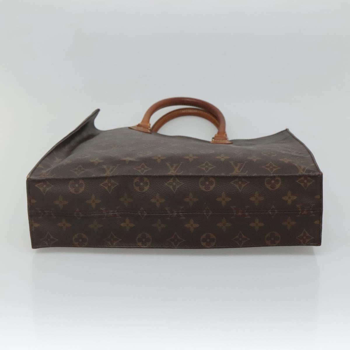 LOUIS VUITTON Monogram Sac Plat Hand Bag M51140 LV Auth 134560