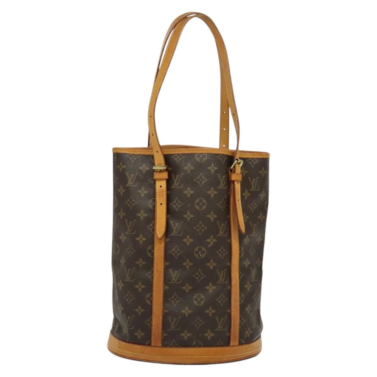 LOUIS VUITTON Monogram Bucket GM Shoulder Bag M42236 LV Auth 134563