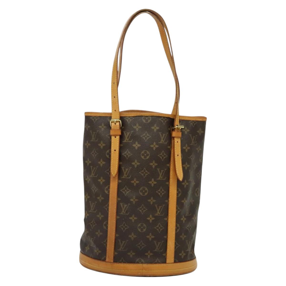 LOUIS VUITTON Monogram Bucket GM Shoulder Bag M42236 LV Auth 134563