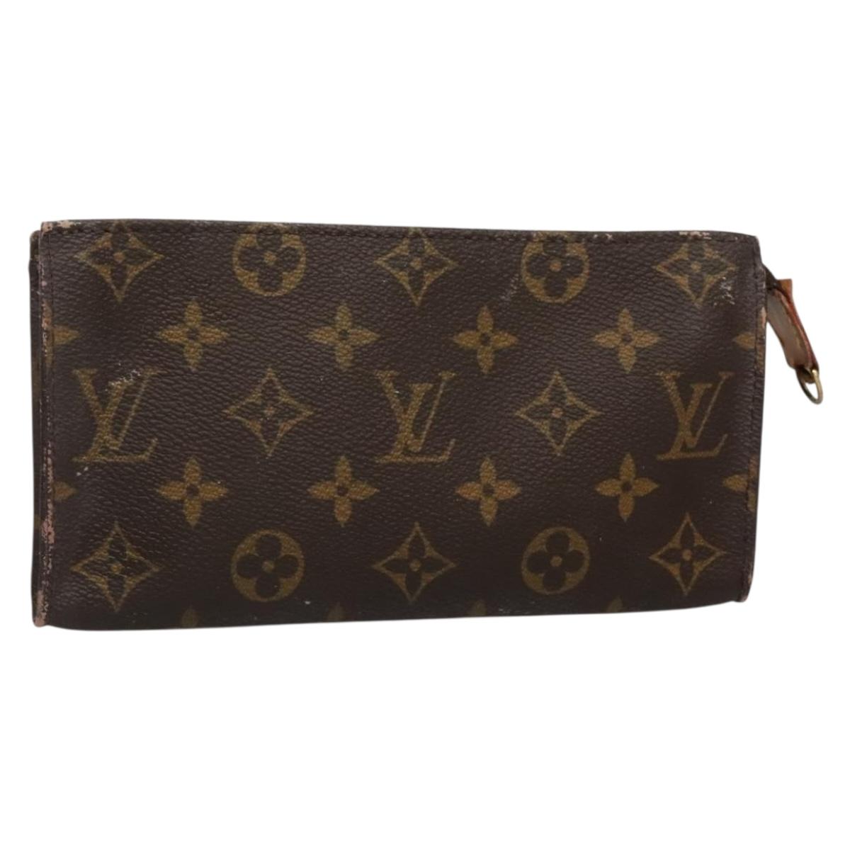 LOUIS VUITTON Monogram Bucket GM Accessory Pouch LV Auth 134564