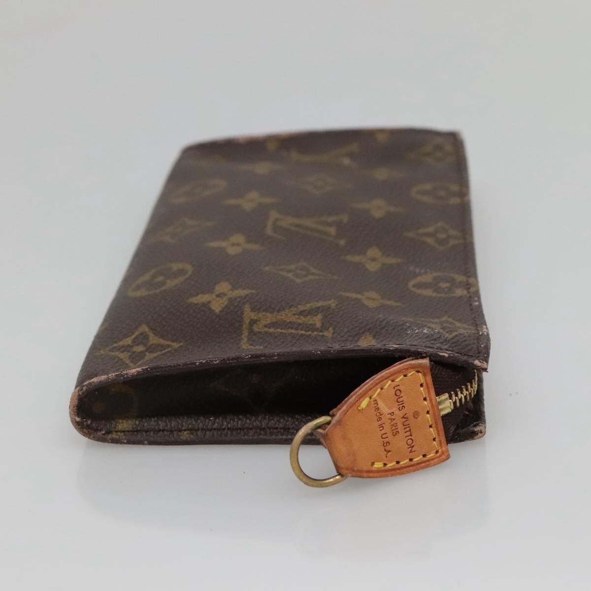 LOUIS VUITTON Monogram Bucket GM Accessory Pouch LV Auth 134564