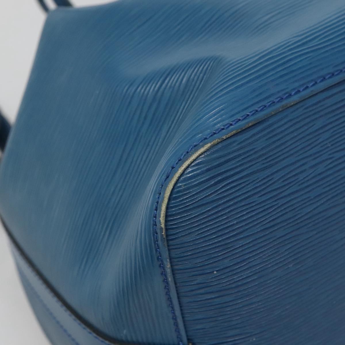 LOUIS VUITTON Epi Petit Noe Shoulder Bag Blue M44105 LV Auth 134580