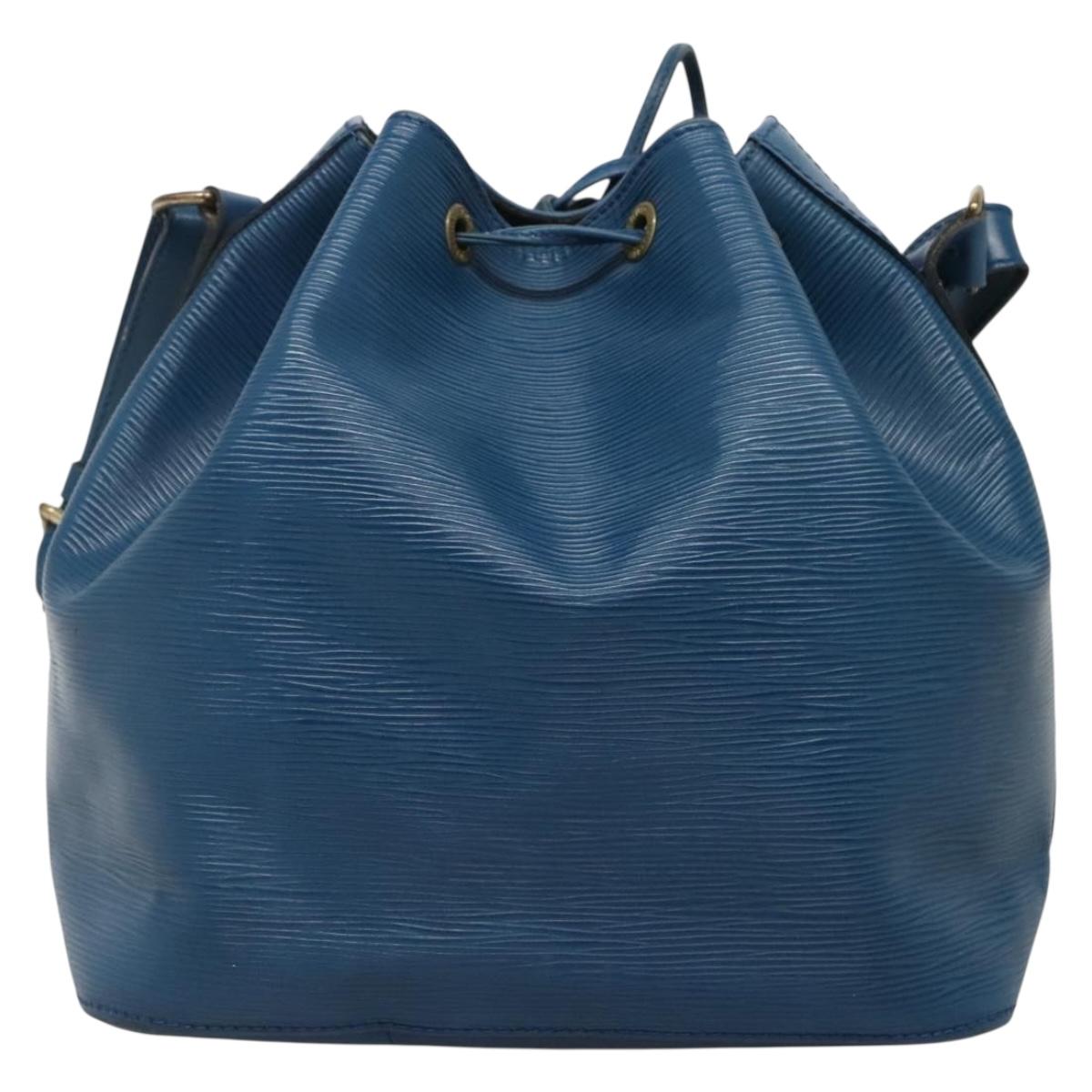 LOUIS VUITTON Epi Petit Noe Shoulder Bag Blue M44105 LV Auth 134580